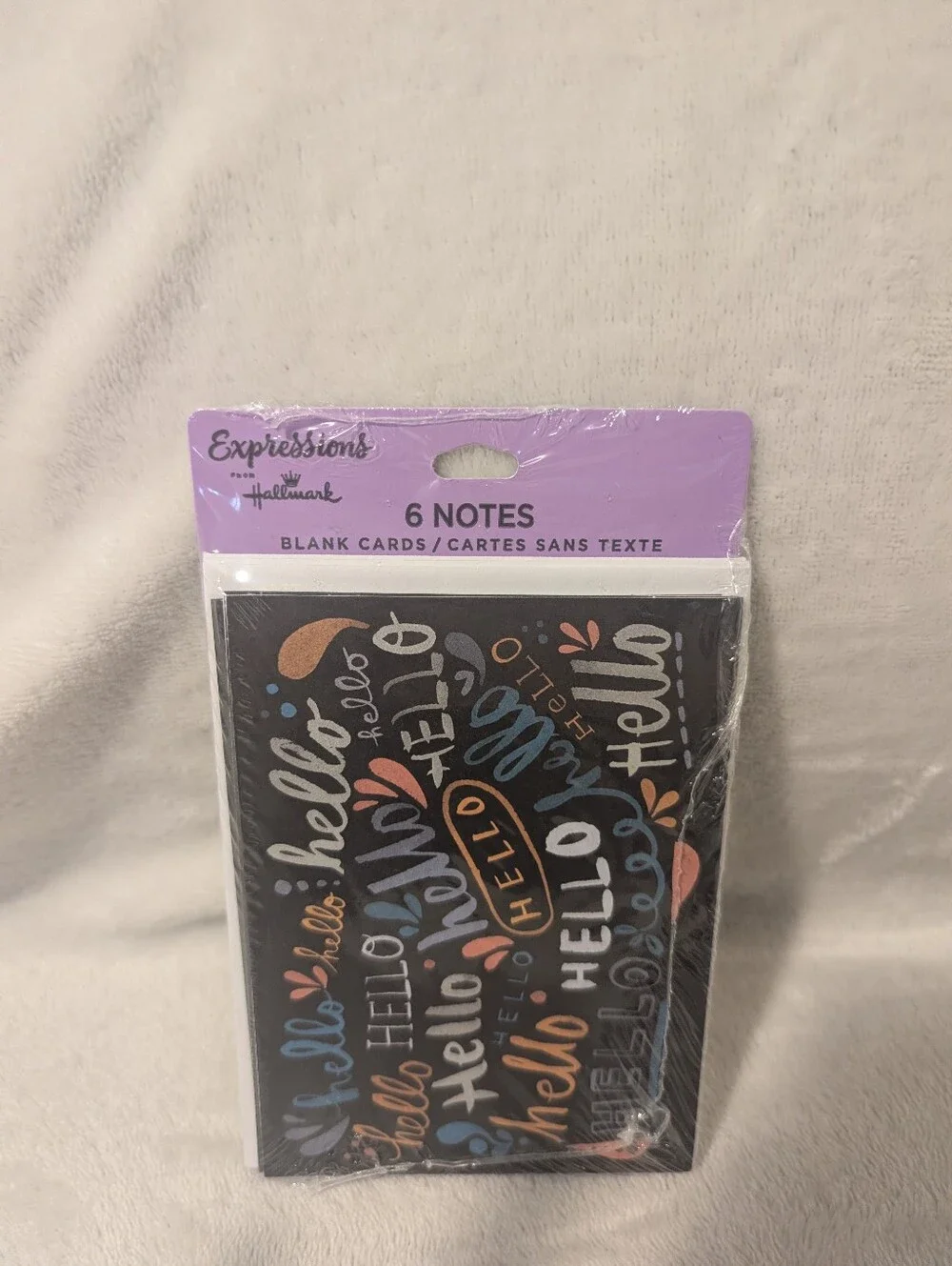 Hallmark Hello Blank Note Cards 6 Pack New Sealed